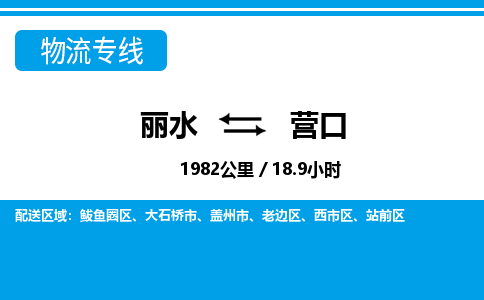 麗水到營(yíng)口物流專(zhuān)線-麗水至營(yíng)口貨運(yùn)公司