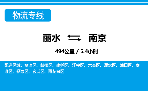 麗水到南京物流專線-麗水至南京貨運(yùn)公司