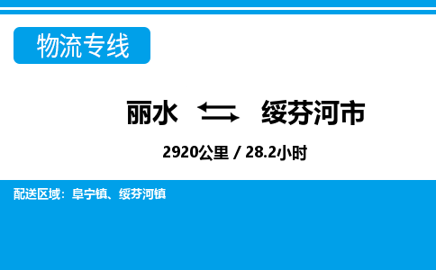 麗水到綏芬河市物流專線-麗水至綏芬河市貨運(yùn)公司