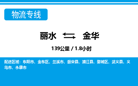 麗水到金華物流專線-麗水至金華貨運(yùn)公司