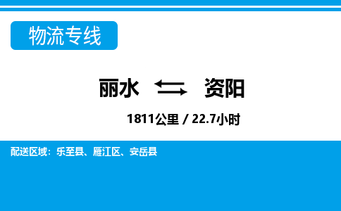 麗水到資陽(yáng)物流專線-麗水至資陽(yáng)貨運(yùn)公司