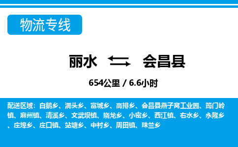 麗水到會昌縣物流專線-麗水至?xí)h貨運公司