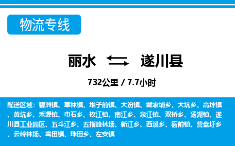 麗水到遂川縣物流專線-麗水至遂川縣貨運公司