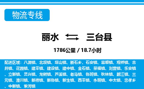 麗水到三臺(tái)縣物流專(zhuān)線-麗水至三臺(tái)縣貨運(yùn)公司