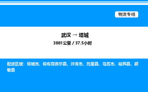 武漢到塔城物流專(zhuān)線(xiàn)-武漢至塔城貨運(yùn)公司