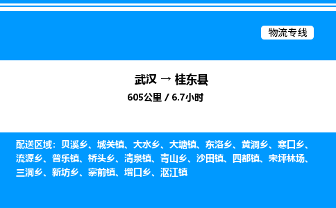 武漢到桂東縣物流專(zhuān)線(xiàn)-武漢至桂東縣貨運(yùn)公司