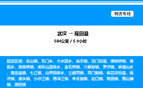 武漢到隆回縣物流專線-武漢至隆回縣貨運(yùn)公司