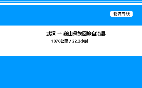 武漢到巍山縣物流專線-武漢至巍山縣貨運公司