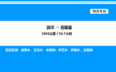 武漢到吉隆縣物流專線-武漢至吉隆縣貨運(yùn)公司